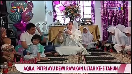 Aqilah, Anak Ayu Dewi Rayakan Ultah ke-5