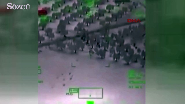 ATAK helikopteri teröristleri böyle vurdu