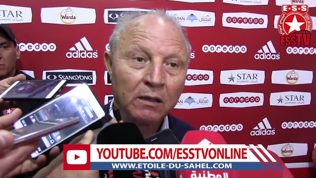 Foot - Ligue 1 – 21 ème journée - ESS/CA - Interview du président étoilé Dr. Ridha Charfeddine.