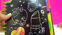 Shopkins Season 1 Sketch Surprise Scratch Drawing Art Book Scratching Cookieswirlc