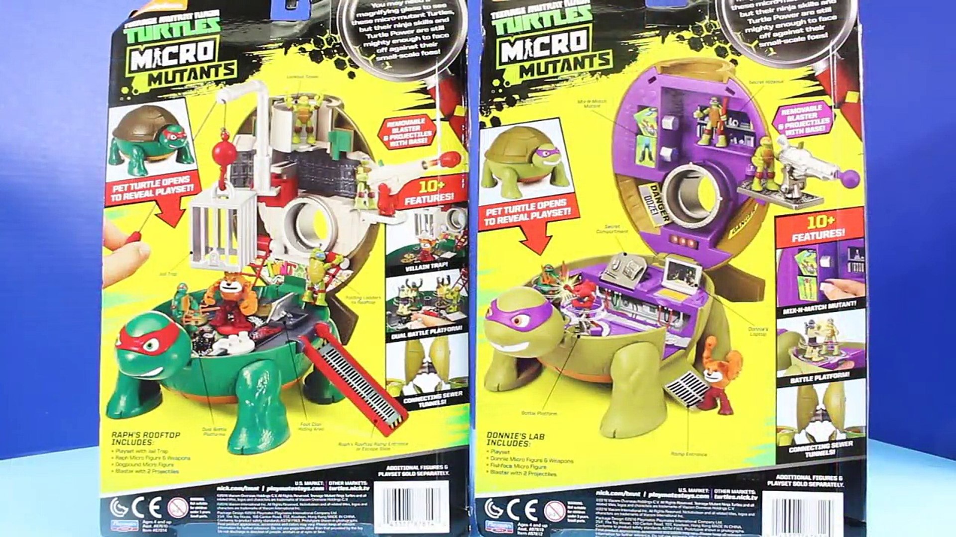 teenage mutant ninja turtles micro mutants donnie's lab playset