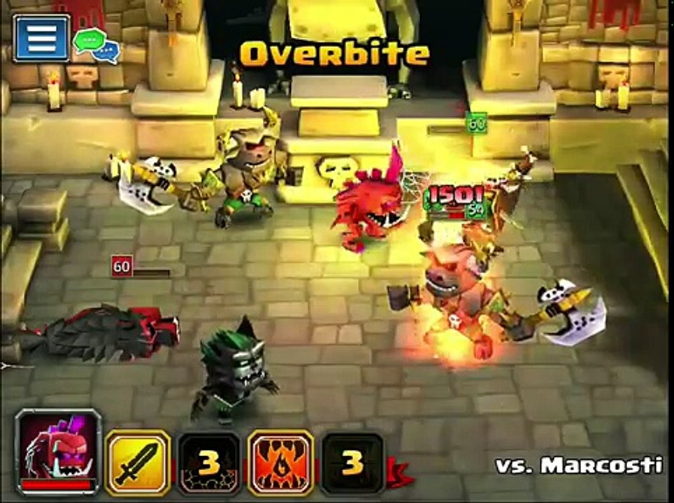 Dungeon Boss. Beast Warrior team, raid attacking video Dailymotion