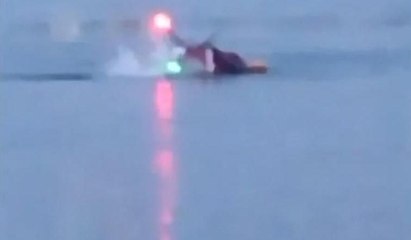 ABD'de helikopter ırmağa düştü: 2 ölü... Düşme anı kamerada