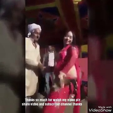 Old man vs young girl dance Desi old men with girl dance funny dance