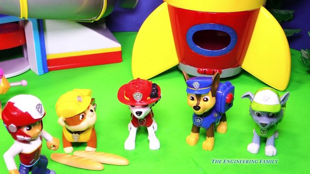 Paw Patrol Travels to the Moon and Outer Space a Toy Parody