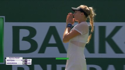 Indian Wells - A 16 ans, Anisimova s'offre Kvitova !