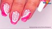 МРАМОРНЫЙ шеллак маникюр с КРУЖЕВОМ Розовые Грезы | Дизайн гелевых ногтей УЗОРЫ на ногтях пошагово