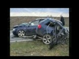 BMW M5 and Audi RS6 crash