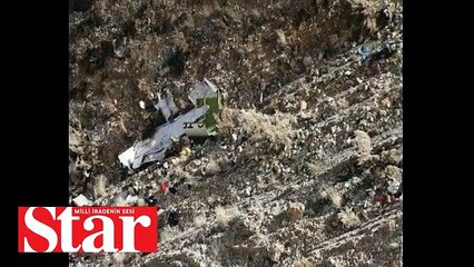 İran’da düşen Türk uçağında bulunanların cesetlerine ulaşıldı