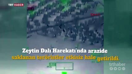 ATAK helikopteri, gizlenmeye çalışan teröristleri böyle vurdu