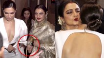 Deepika Padukone WALKS OUT, HOLDING EMOTIONAL Rekha's Hand at Hello Hall Of Fame Awards 2018