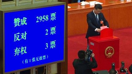 中 전인대 '반대 2표'..."사실상 공개투표" / YTN