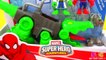 Playskool Heroes Super Hero Adventures Spider Man vs Gator Bot