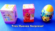 HUEVO SORPRESA BOB ESPONJA, KINDER SORPRESA Y DISNEY PRINCESAS