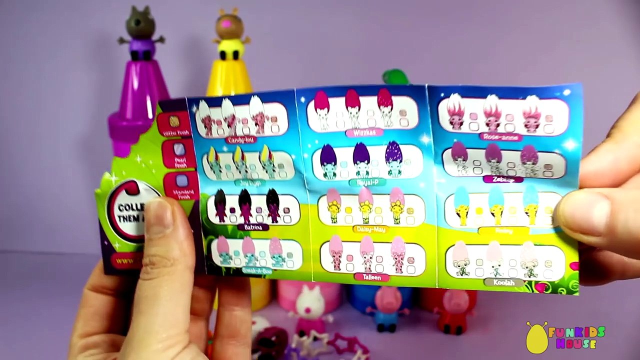 Peppa Pig Crayons Learn Colors with Peppa Pig Toys and Play Doh Surprise Eggs