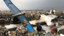Passenger plane crashes off runway at Kathmandu airport in Nepal