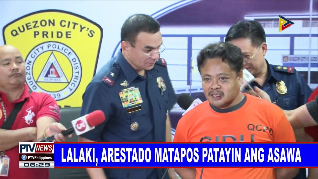 #PTVNEWS: Lalaki, arestado matapos patayin ang asawa