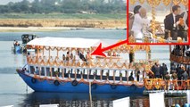 PM Modi and French President Emmanuel Macron take boat ride in Varanasi | Oneindia News