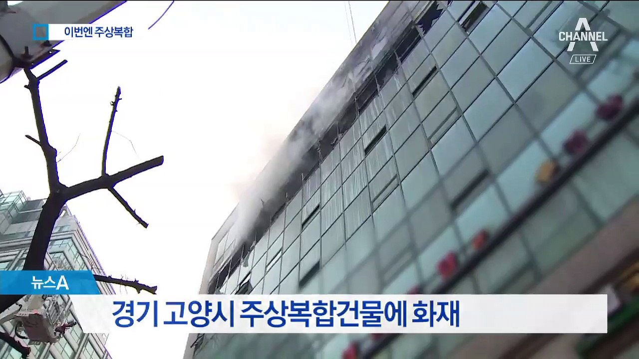 고양 상가건물 화재…피하던 50대 여성 추락사