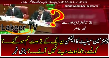 Bad News for PML-N from Chairman Senate Elections