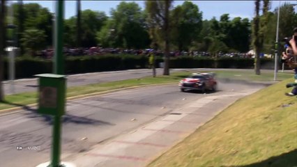 WRC Mexico 2018 Day 2 Meeke Hits Plant Pot