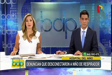 Hospital del Niño: padres denuncian que su hijo fue desconectado de ventilador mecánico