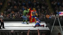WWE 2K15 AVENGERS - HULK VS CAPTAIN AMERICA VS THOR VS IRON MAN - EPIC BATTLE