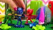 Trolls in PJ Masks HQ hide from the Chef & Romeo steals Poppy & Branch and PJ Masks Save them!
