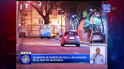 Aumento de robos en cdla. Las Acacias en el sur de Guayaquil
