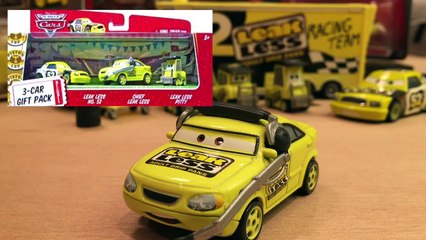 Mattel Disney Cars Piston Cup Team Leak Less - Stacy, Earl Filter & Claude Scruggs Pitty Crew Chief