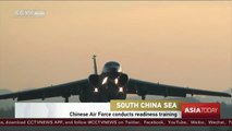 Chinese Air Force conducts readiness training over South China Sea