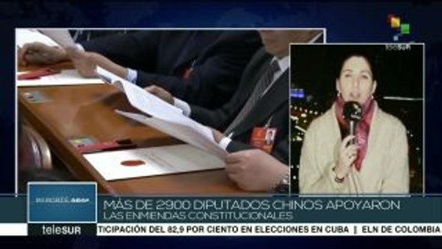 Asamblea Nacional Popular china aprobó 21 enmiendas constitucionales
