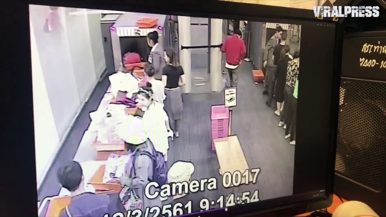 Airport Security Caught Stealing From Handbag