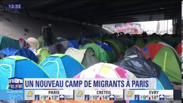 Au nord de Paris, riverains et collectifs citoyens aident des migrants installés dans un nouveau camp