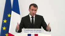 Conférence de Presse du Président de la République, Emmanuel Macron, à Bénarès, Inde