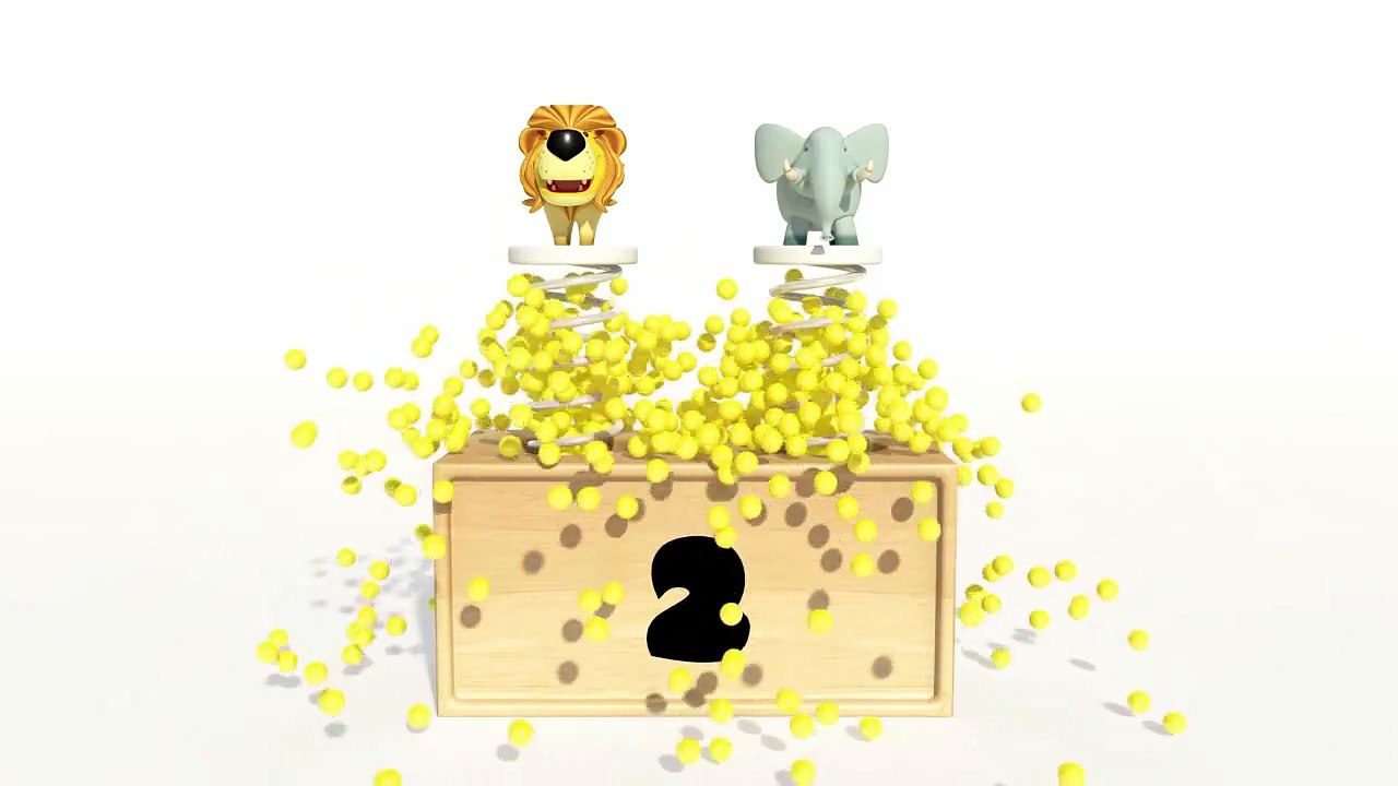 Learn Colors with Surprise Soccer Balls and Animals ! 3D Animation nursery rhymes Songs for Children