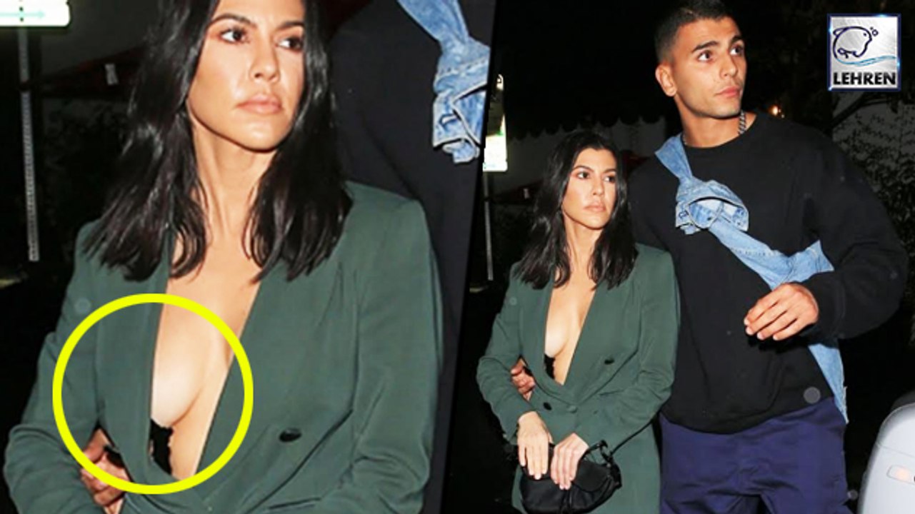 Kourtney Kardashian Major Wardrobe Malfunction At Tristan Thompson’s Bash