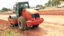 ขบวนรถก่อสร้าง รถบดดิน รถแม็คโคร รถดั้ม รถตักดิน ทำถนน | Excavator Kids Vehicles: bulldozer, truck