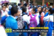 Año escolar 2018: se iniciaron clases en colegios de Lima