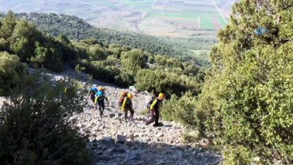 100 metrede mahsur kalan keçiyi DAK kurtardı