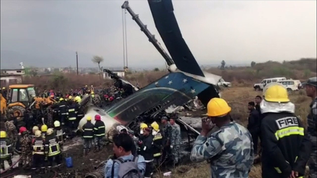 Kathmandu plane crash leaves dozens dead