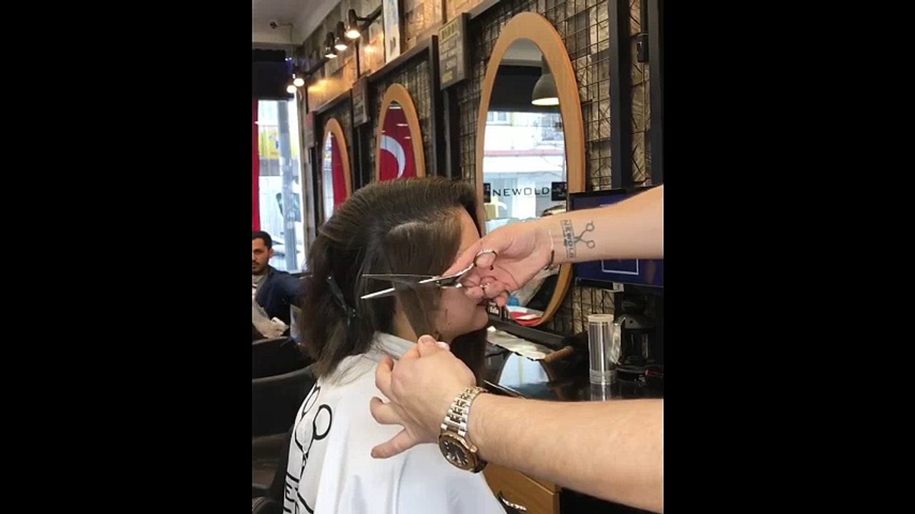 Extreme Long Hair Cutting Transformation For Women Extreme Haircuts for Women Scissors Haircut