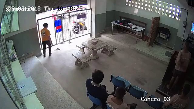 CCTV footage shows prisoner incredible escape past police guards