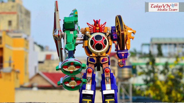 All DX Gattai Ninpuu Sentai Hurricanger 2002! 忍風戦隊ハリケンジャー! Power Rangers Ninja Storm Megazord!