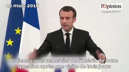 Énervé par une question, Emmanuel Macron devient cassant avec une journaliste
