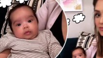 'Baby boy @work w mom today!' Jessica Alba shares sweet Snapchat video as she takes two-month-old son Hayes to The Honest Company HQ.