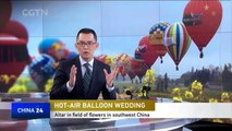 Wedding in the sky: Couples tie knot in hot air balloons over SW China