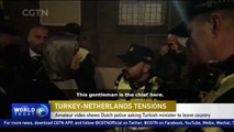 Netherlands-Turkey row: Footage shows Dutch police blocking minister from consulate