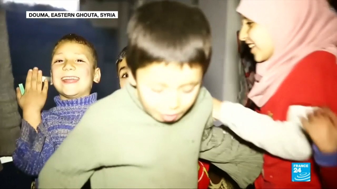 Eastern Ghouta: Inside a makeshift shelter