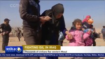 Thousands of civilians flee western Mosul